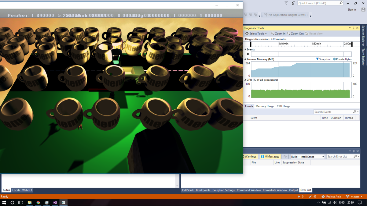 Testing how many entities can be rendered by Project Aela. https://neozerogame.com/img/screenshots/aela-dev-4.png